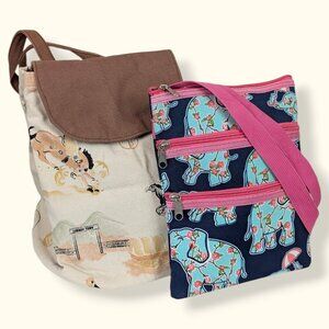 Set of 2 Whimsical Animal Bags